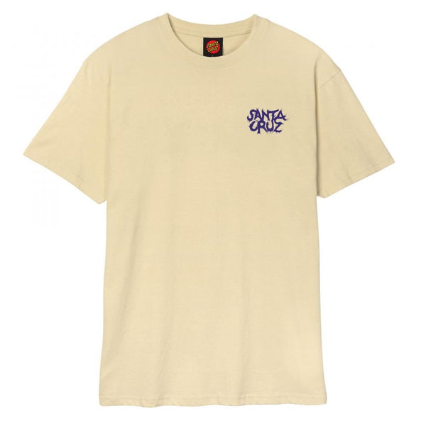 Santa Cruz T-Shirt Knox Firepit Dot - Sand - Skatewarehouse.co.uk