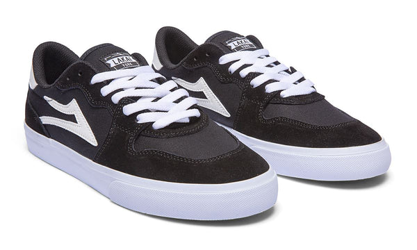 Lakai York Skate Shoes - Black / White - Skatewarehouse.co.uk