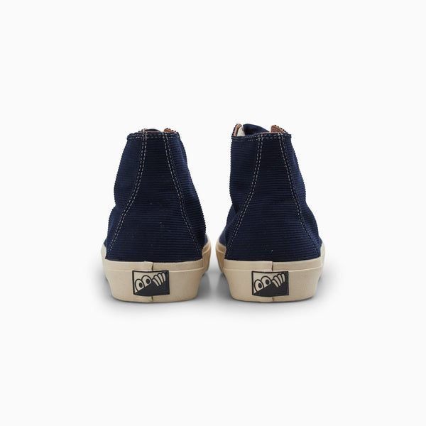 VM003 HI Cord (DK Navy / White) Shoes - UK 8.5