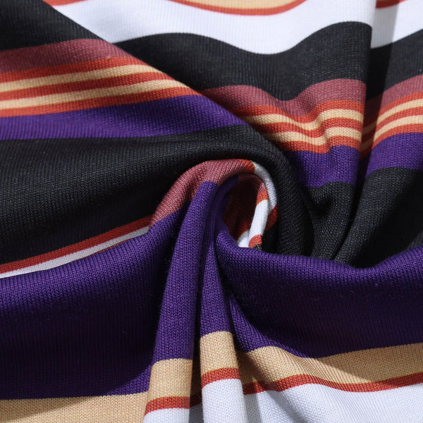 Helas Rayures Tee (Purple / Black) - S