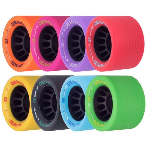 Sonar (4) Demon Edm - Purple 62m / 95a Skateboard Wheels