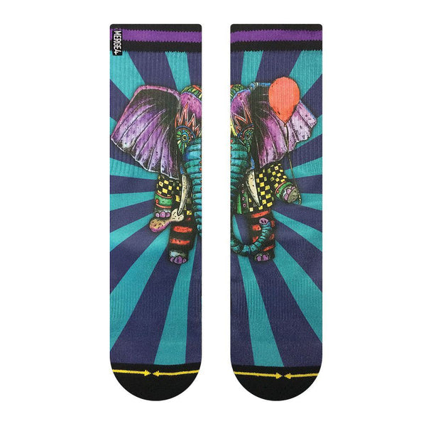Merge4 Elephant Blue Bad Otis Classic Crew Socks - Skatewarehouse.co.uk