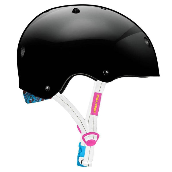 Pro-Tec Helmet Low Pro Santa Cruz Edition - Black Gloss - Skatewarehouse.co.uk