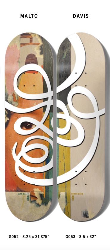 Girl Jenkins Swirls Sean Malto Skateboard Deck - 8.25