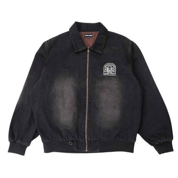 Pass~Port Hercu~locks Recycled Denim Freight Jacket (Washed Black) - XL