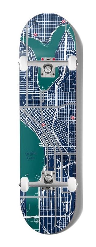 Girl Pin Point Griffin Gass x Venom Custom Complete Skateboard - 8.25