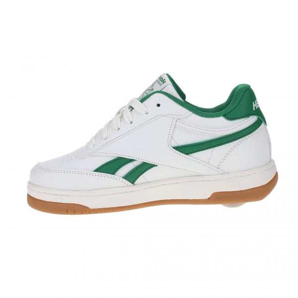 Heelys X Reebok Reebok Club C PU - Chalk / Green - Skatewarehouse.co.uk