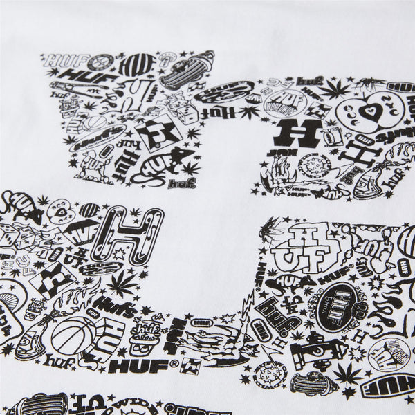 HUF Metablast S / S Tee (White) - M