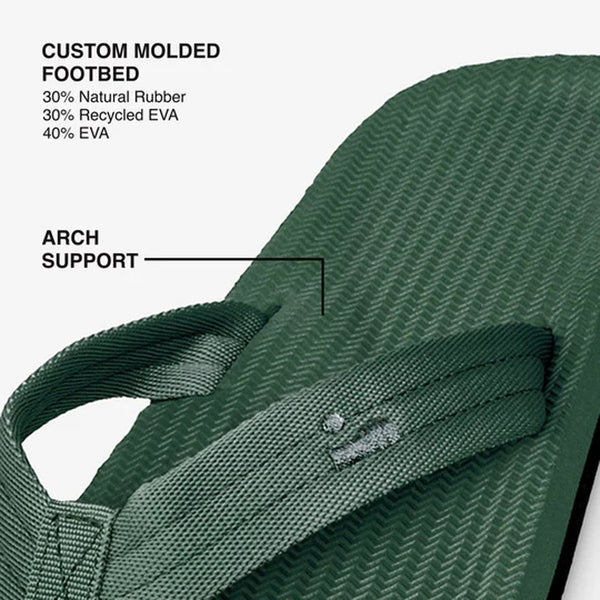 Indosole - Mens Flip Flops - Easy Living - Leaf Shoes