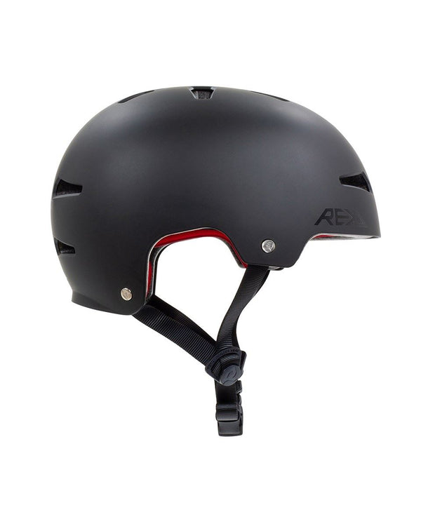 REKD Elite 2.0 Skateboard Skate Scooter BMX Helmet - Black - Skatewarehouse.co.uk