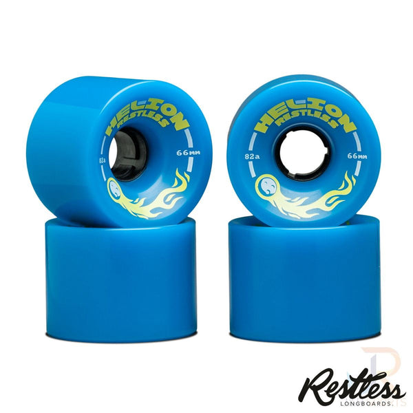 Restless Helion (4) Blue - / 82a Skateboard Wheels - 66mm