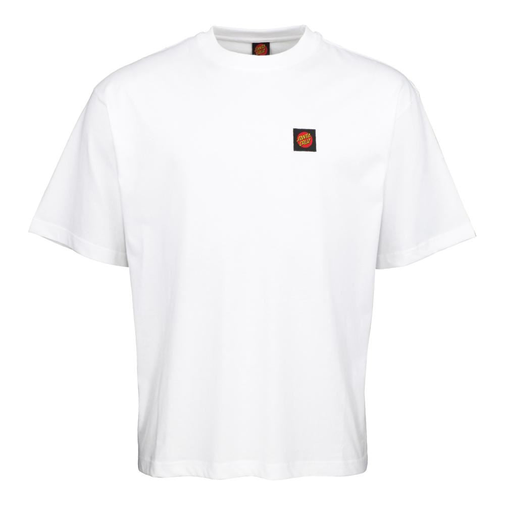 Santa Cruz T-Shirt Classic Label T-Shirt - White - Skatewarehouse.co.uk