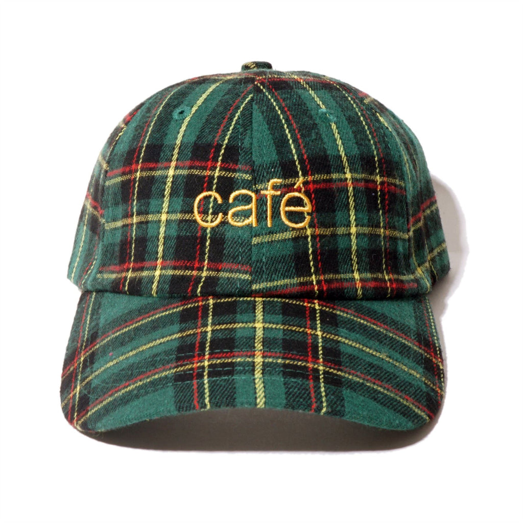 Skateboard Cafe Tartan 6 Panel (Green) - One Size
