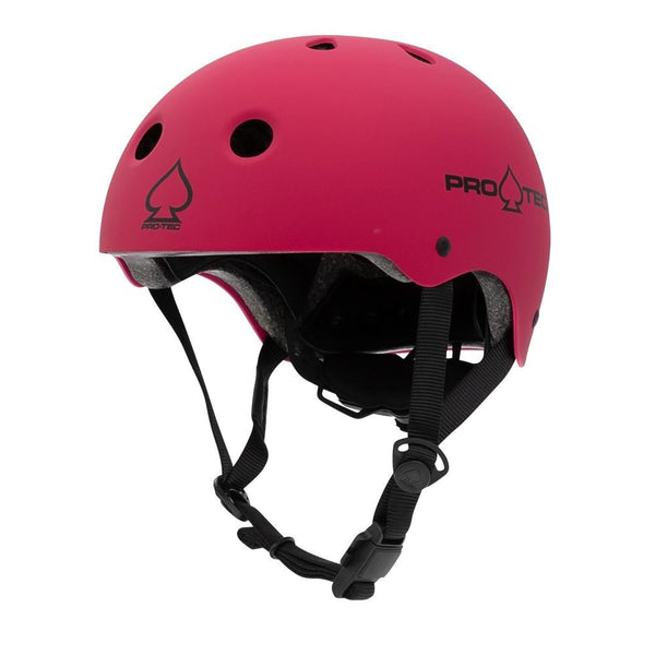 Pro-Tec Helmet JR Classic Fit Cert - Matte Pink - Skatewarehouse.co.uk