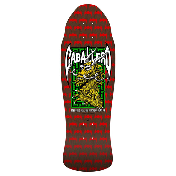 Powell-Peralta™ Steve Caballero • Street Dragon Red/Brown Stain Shape Skateboard Deck - 9.625