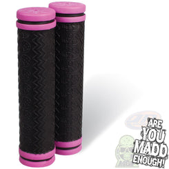Madd Gear Mgp Headcase Black Grips (Pair) - Purple - Skatewarehouse.co.uk