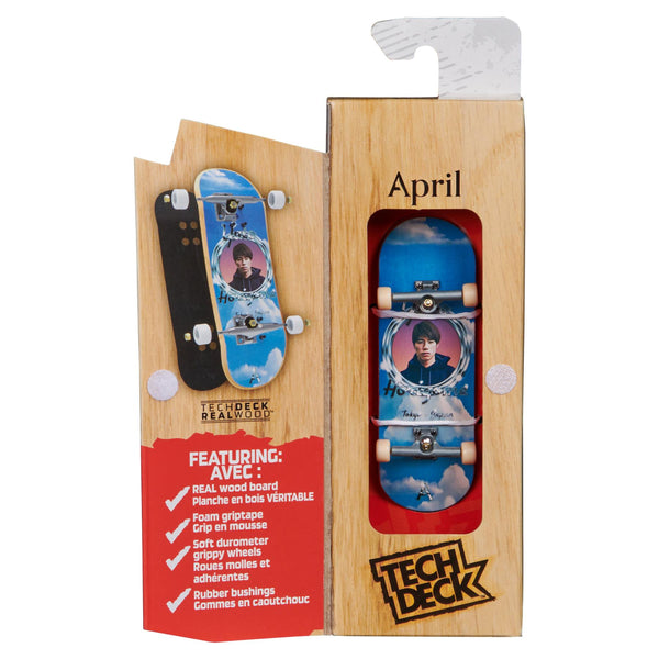 Tech Deck Performance Series Real Wood Finger Skateboard - April - Skatewarehouse.co.uk