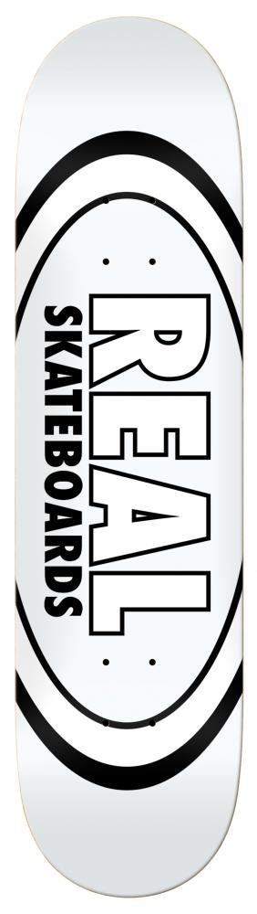 Real Team Classic Oval White Skateboard Deck - 8.38