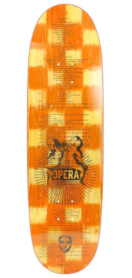 Opera 2035 Laser EX7 - Yellow / Orange Skateboard Deck - 8.98