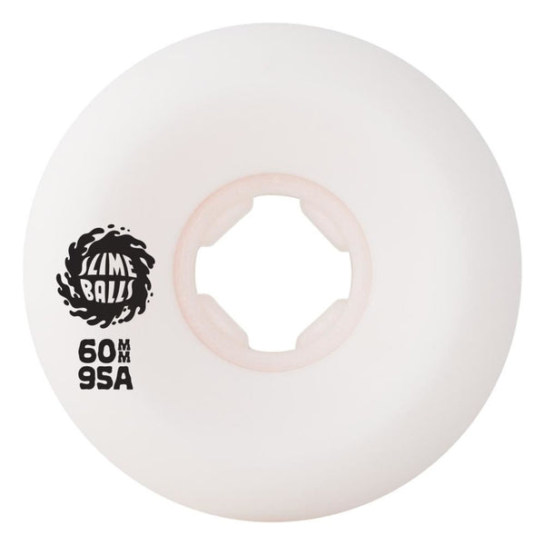 Slime Balls Skateboard Wheels Death Of Dull Vomits 95a - White - Skatewarehouse.co.uk