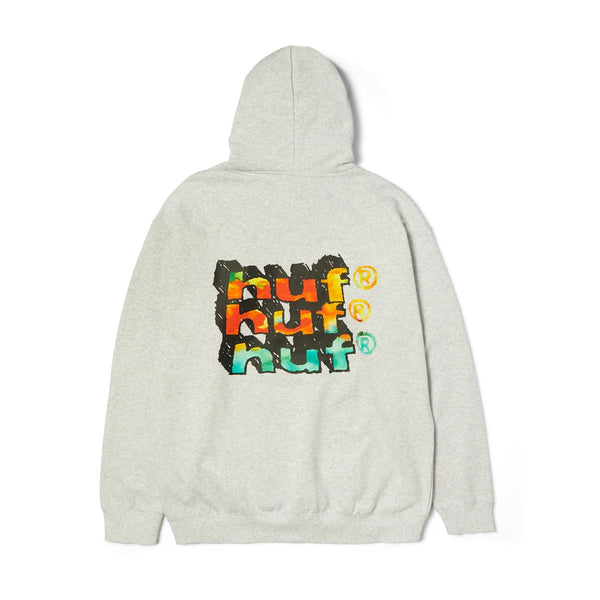 Hand Stacked P / O Hoodie (Heather Grey)