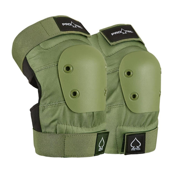 Pro-Tec Pads Street Gear Junior 3 Pack Open - Army Green - Skatewarehouse.co.uk