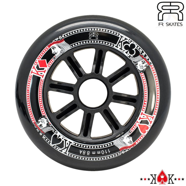 Fr Street Kings Wheel (Set of 4 Wheels) - Black - 72Mm/85A - Skatewarehouse.co.uk