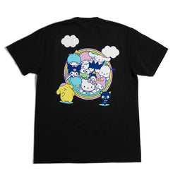 Girl x Hello Kitty Rainbow Circle Tee Black