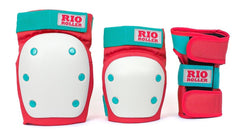 Rio Roller Triple Pad Set - Red / Mint - Skatewarehouse.co.uk