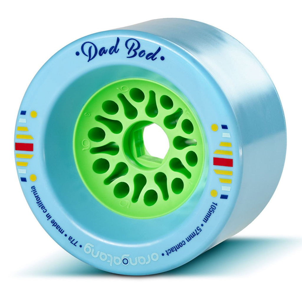Orangatang "Dad Bod" Blue 105Mm 77A (Set 4) - Skatewarehouse.co.uk