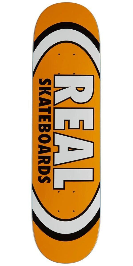 Real Team Classic Oval -True Mid (Orange) Skateboard Deck - 7.5"