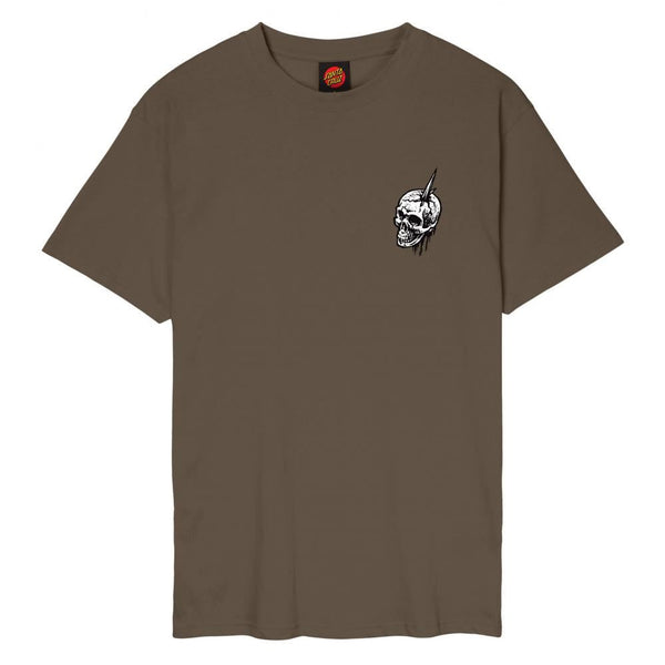 Santa Cruz T-Shirt Abyss Dot T-Shirt - Chocolate Chip - Skatewarehouse.co.uk