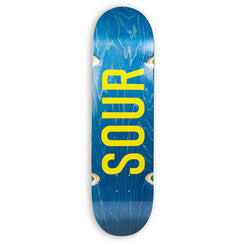 Sour Solution Army Blue/Yellow (Skateboard Wheels Wells) Skateboard Deck - 8.6" - Skatewarehouse.co.uk