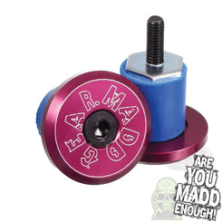Madd Gear Mgp Bar Ends (Pair) - Purple - Skatewarehouse.co.uk