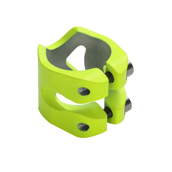 Claudius Vertesi Signature IHC Double Scooter Clamp Neo/Yellow - Skatewarehouse.co.uk
