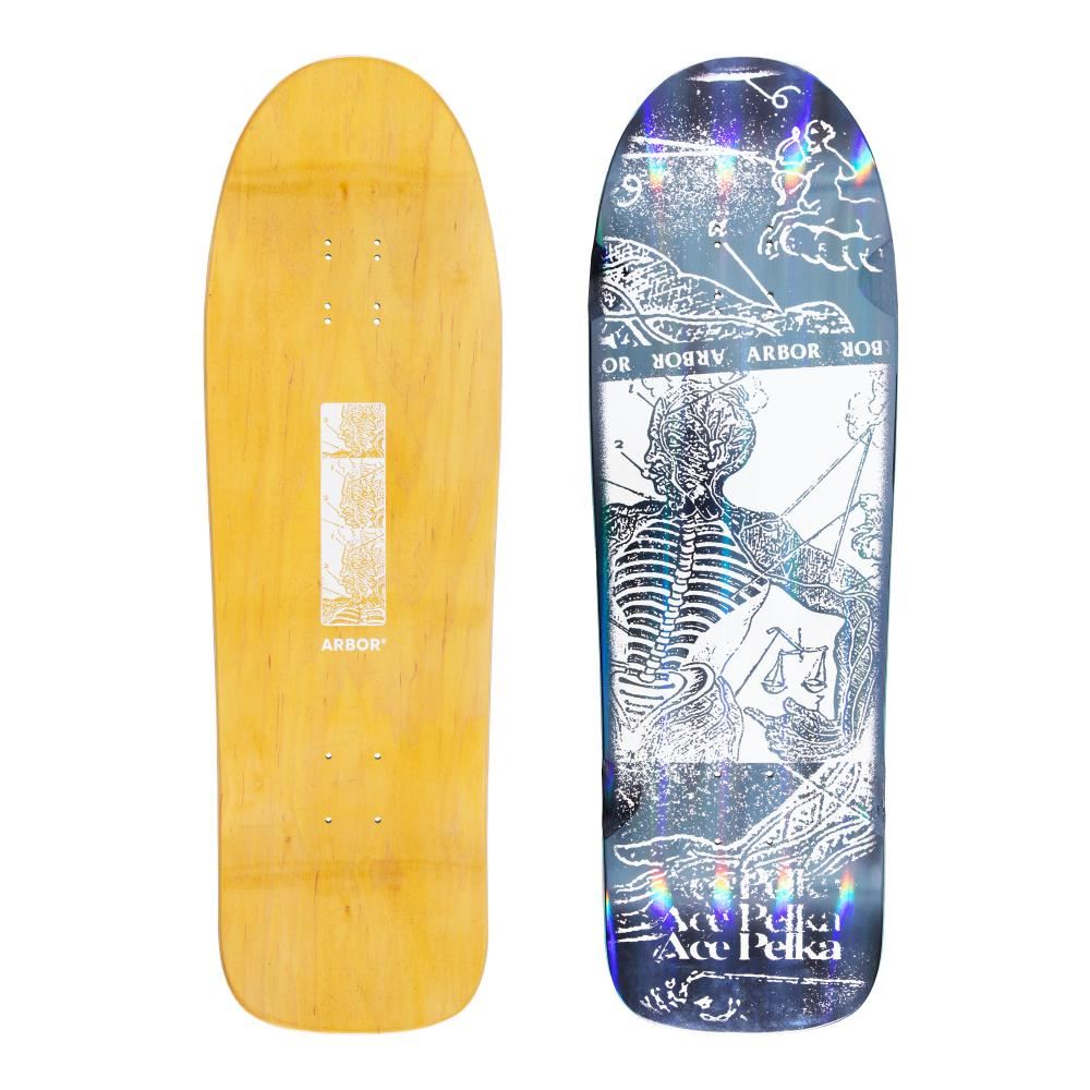 Arbor Shaped Pro Ace Pelka Anatomy 9.75 Skateboard Deck - 9.75"