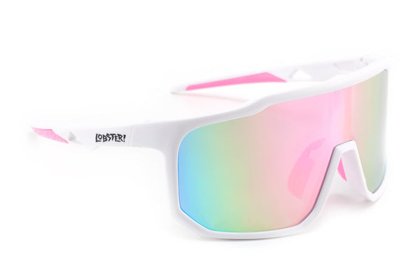 Lobster Eyewear OBs - White Pink - Skatewarehouse.co.uk