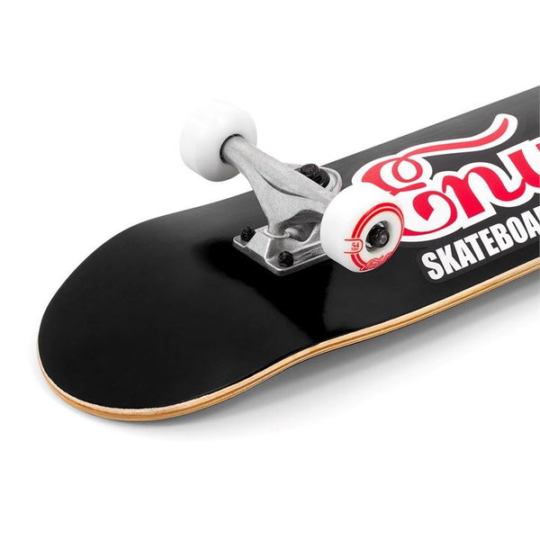 Enuff Classic Logo Black Complete Skateboard Bundle - SFR Helmet & Pads - 7.75