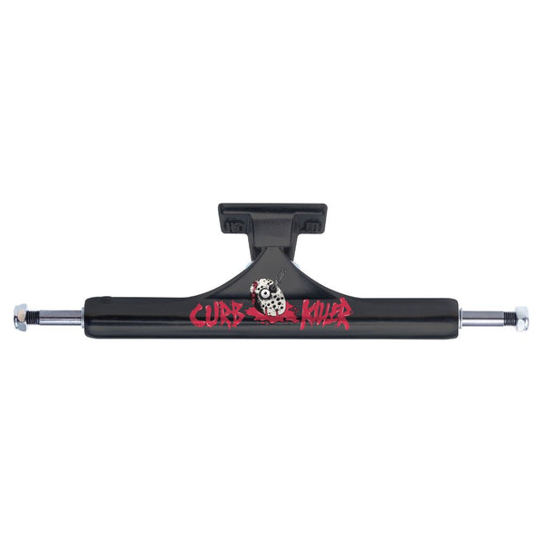 Slappy ST1 Curb Killer II Hollow Inverted KP Matte Black Skateboard Trucks - 10.00 (7.25