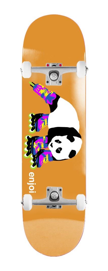 Enjoi Big Box Roller Blades R7 Orange x Venom Custom Complete Skateboard - 8.5