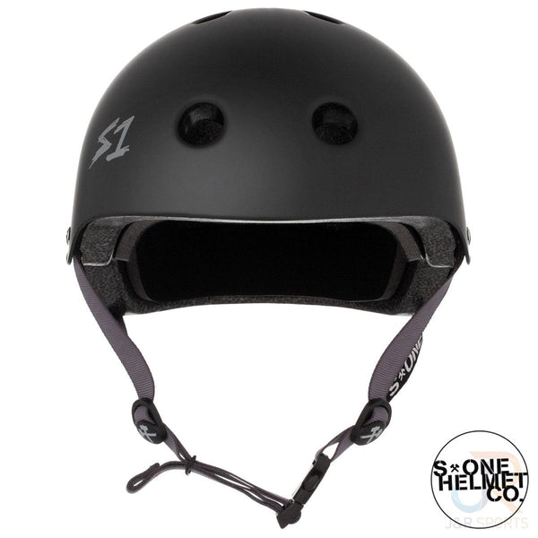 S1 Lifer Helmets - Black Matt inc Grey Strap