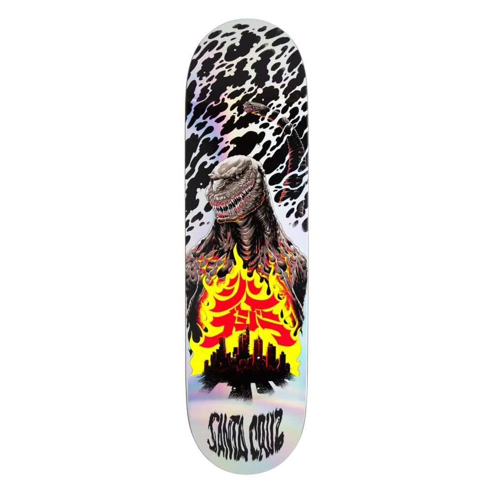 Santa Cruz Godzilla Shin Knox Firepit Skateboard Deck - 8.5" - Skatewarehouse.co.uk