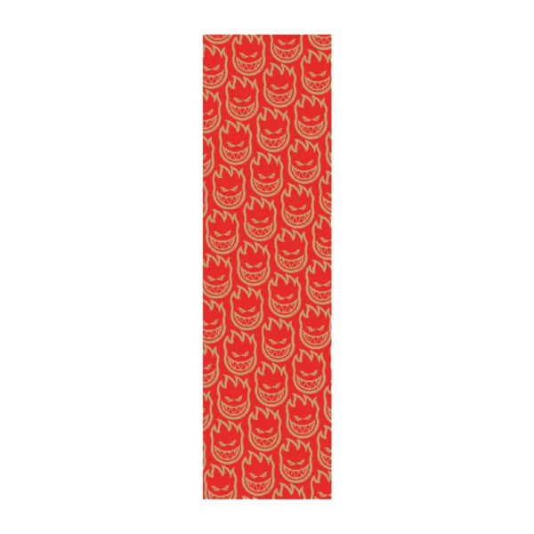 Spitfire Bighead Black / Red Grip Skateboard Grip Tape - 1 Sheet