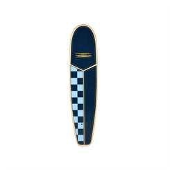 Hamboards - The Huntington Hop - Navy / Light Blue Checkers - Deck Only - 45"