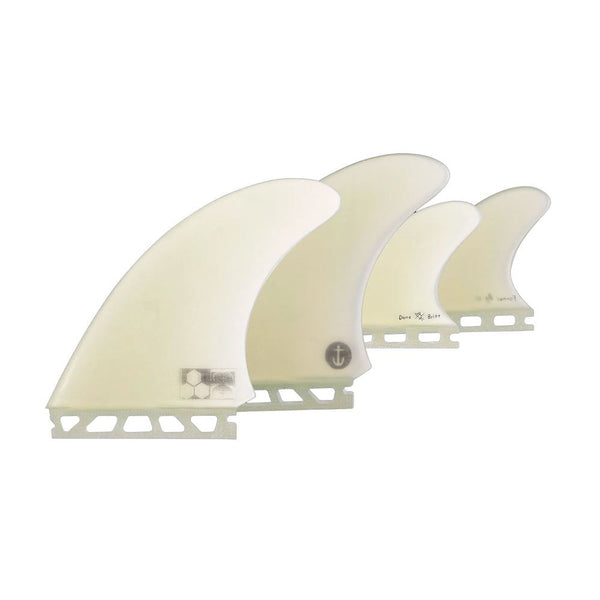 Captain Fin Co - Dane Reynolds Quad - Former Twad - Clear (Futures) - L