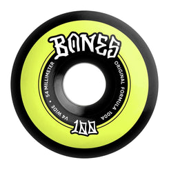 BONES Skateboard Wheels OG Formula (Originals) • 100A • V4 Wide • Black - Skatewarehouse.co.uk