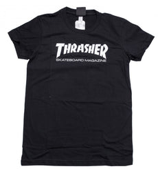 Thrasher Girls T-Shirt Skate Mag Logo - Black - Skatewarehouse.co.uk