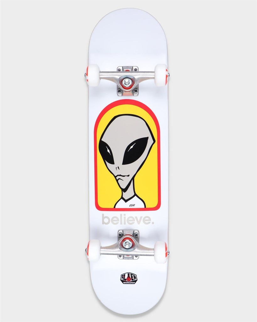 Alien Workshop Believe White Complete Skateboard - 8.0"