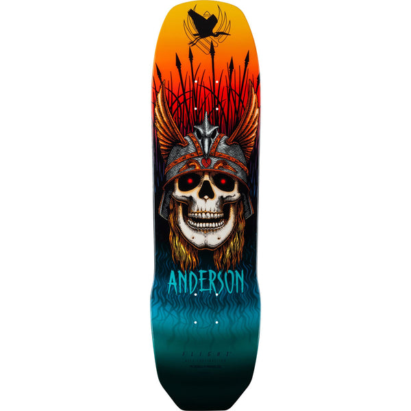 Powell-Peralta Andy Anderson Heron Skull *FLIGHT Shape Skateboard Deck - 8.45
