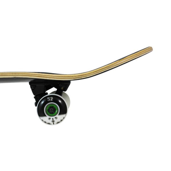 Fracture Fade Black Complete Skateboard Bundle - SFR Helmet & Pads - 8.0